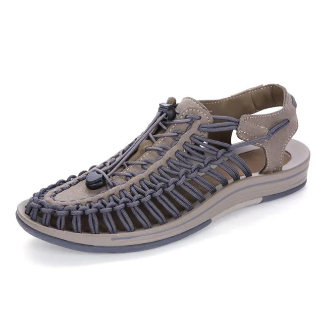 Cross-Tied Lace-Up Sandals for Youth Boys