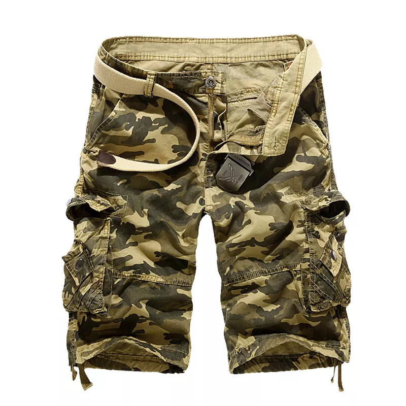 Youth Boys Military Camo Cargo Shorts