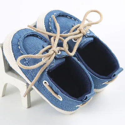 Baby Boys' Canvas Slip-On Boat Shoes