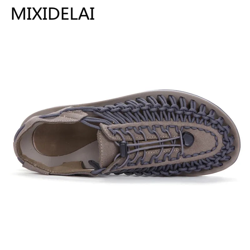 Cross-Tied Lace-Up Sandals for Youth Boys