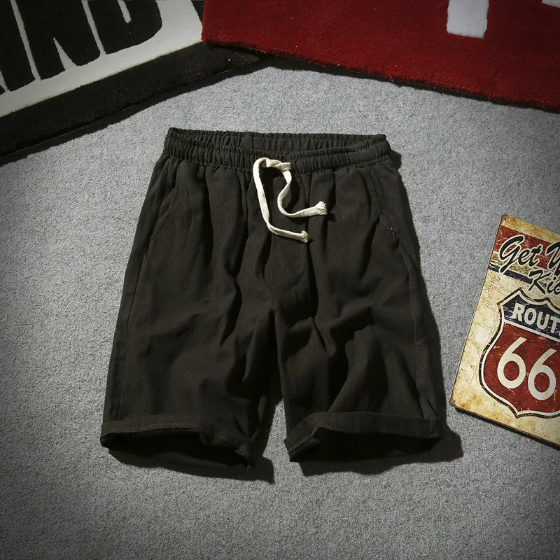 Men's Linen Beach Shorts
