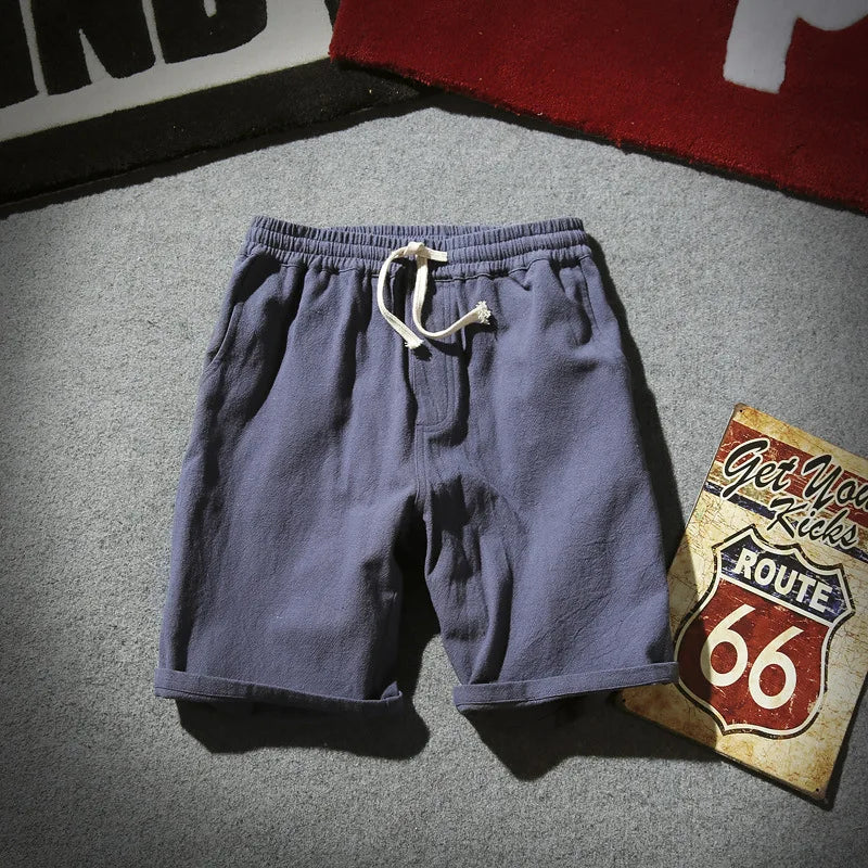 Men's Linen Beach Shorts