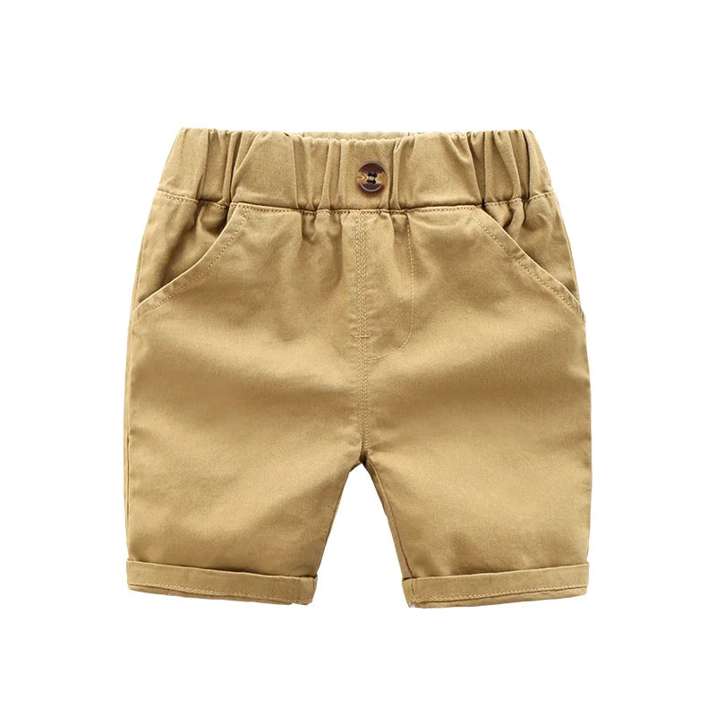 Boys' Cotton Elastic Waist Shorts
