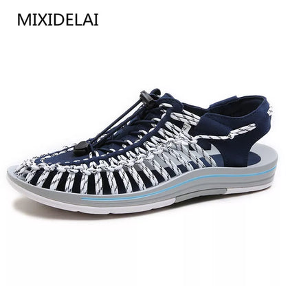 Cross-Tied Lace-Up Sandals for Youth Boys