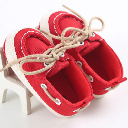 Baby Boys' Canvas Slip-On Boat Shoes