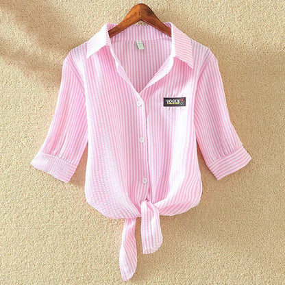 Waist-Tie Batwing Blouse