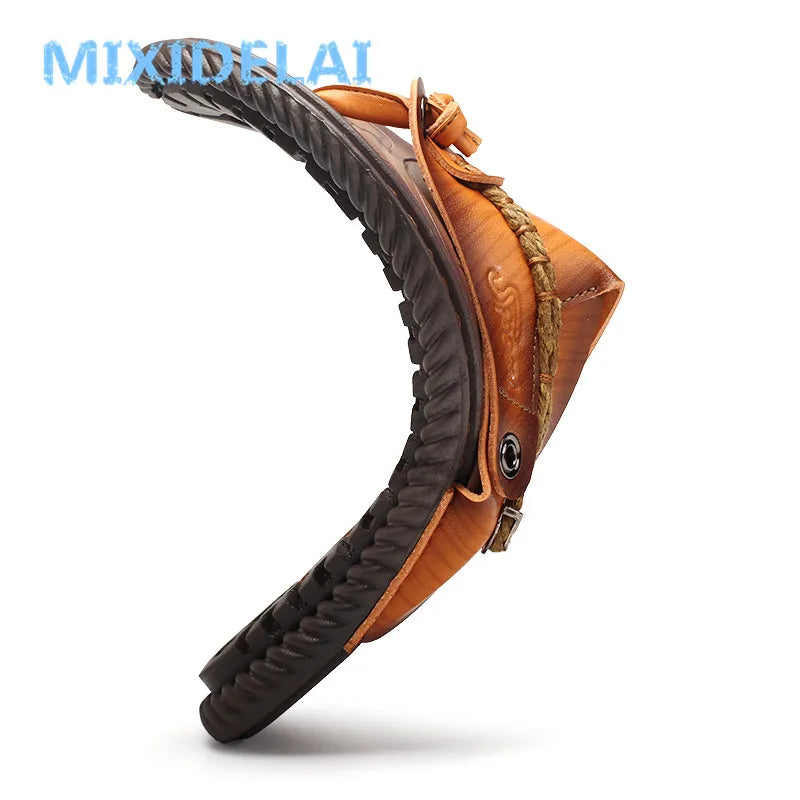 Men's Microfiber Platform Sandals