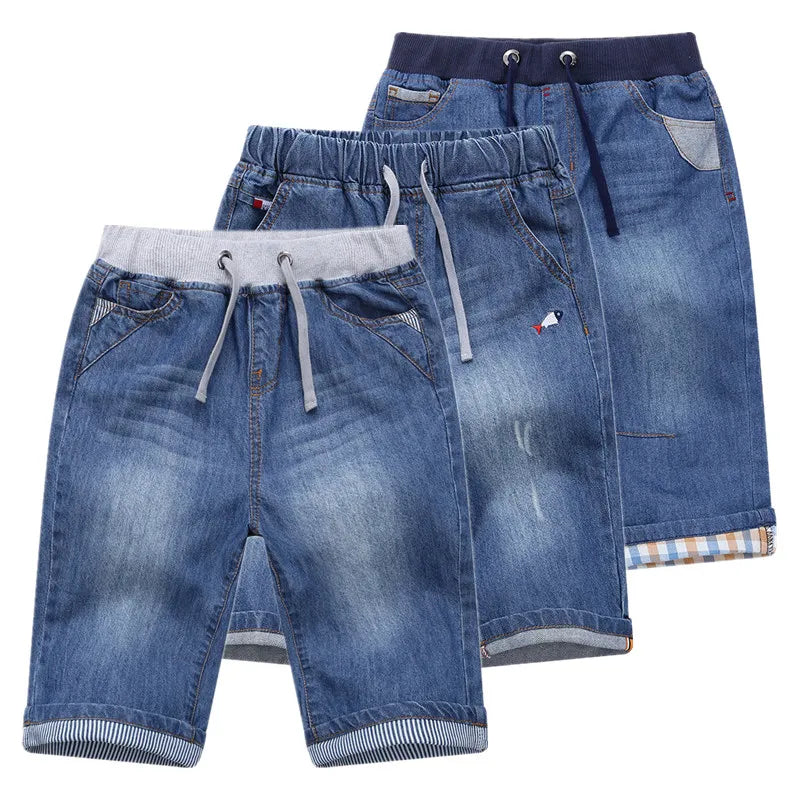 Boys Plaid Drawstring Shorts for Youth Boys