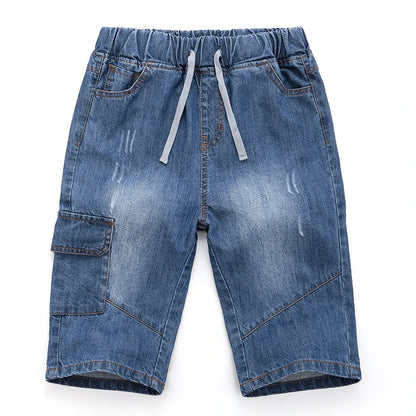 Boys Plaid Drawstring Shorts for Youth Boys