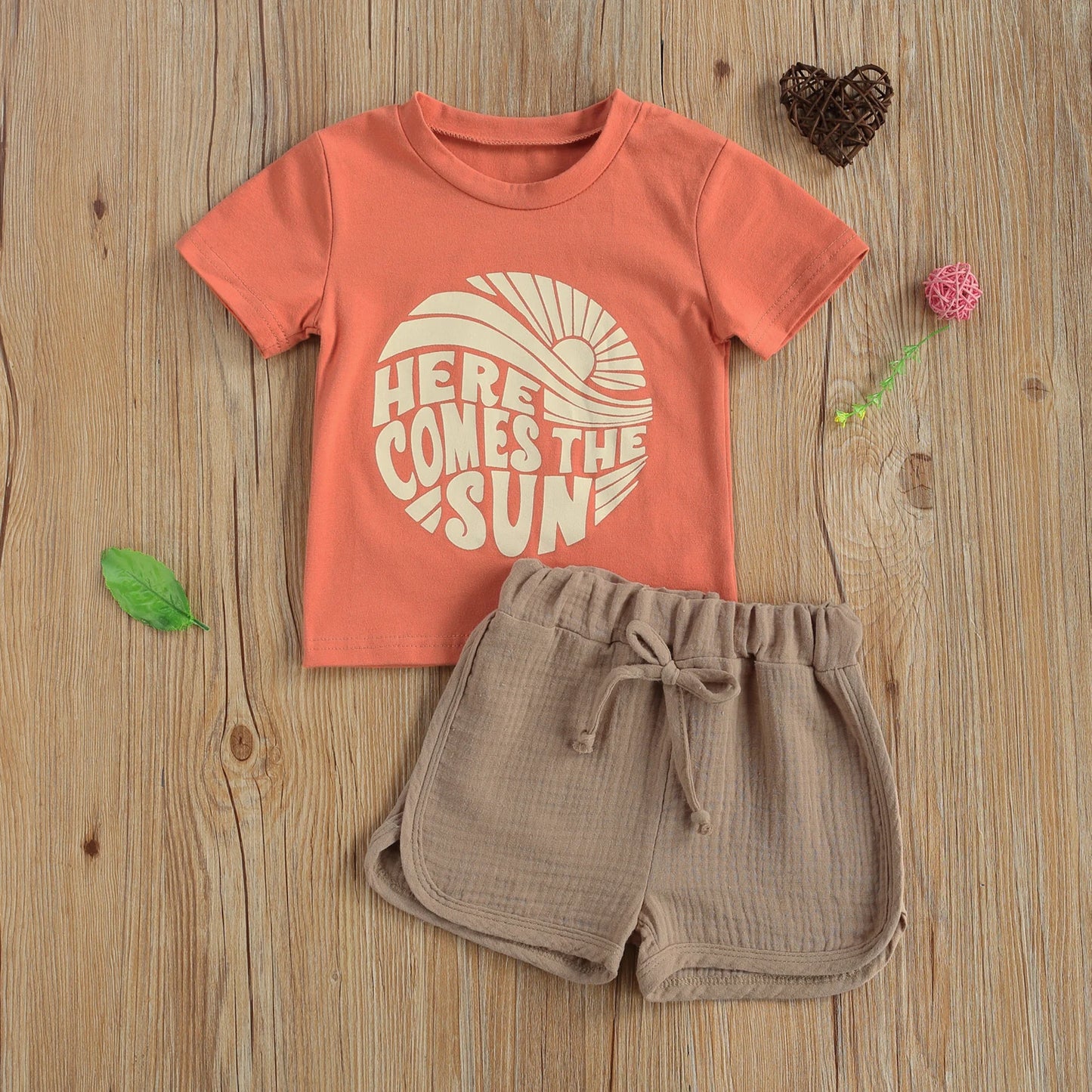Girls' Here Comes The Sun 2-Piece Short Set