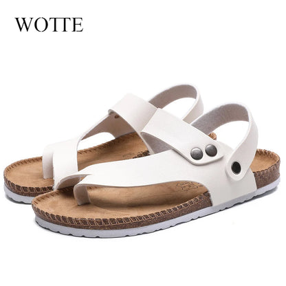 Men's Gladiator Leather Slip-On Sandals