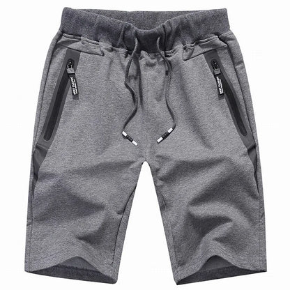Men's Elastic Waist Casual Shorts with Pockets