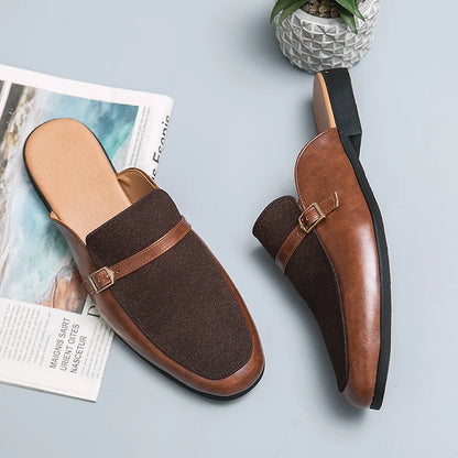 Men's Suede Genuine Leather Retro Dress Sandals