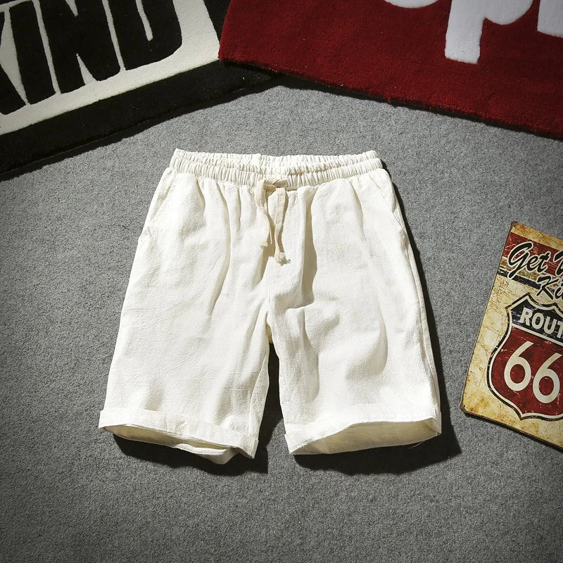 Men's Linen Beach Shorts