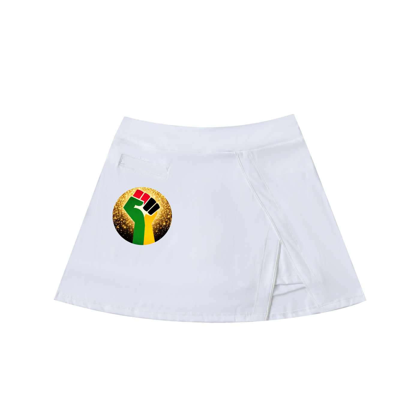 "Ancestral Wisdom" Sankofa High-Waist A-Line Skirt