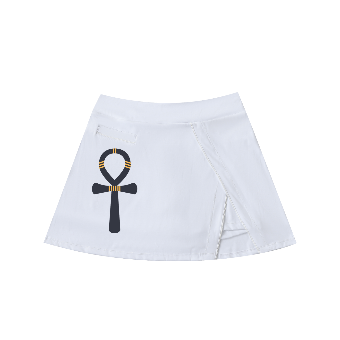 "Sovereign Path" High-Waist A-Line Skirt