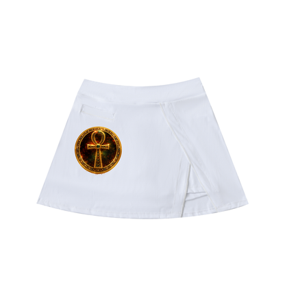 "Eternal Spirit" Ankh High-Waist A-Line Skirt