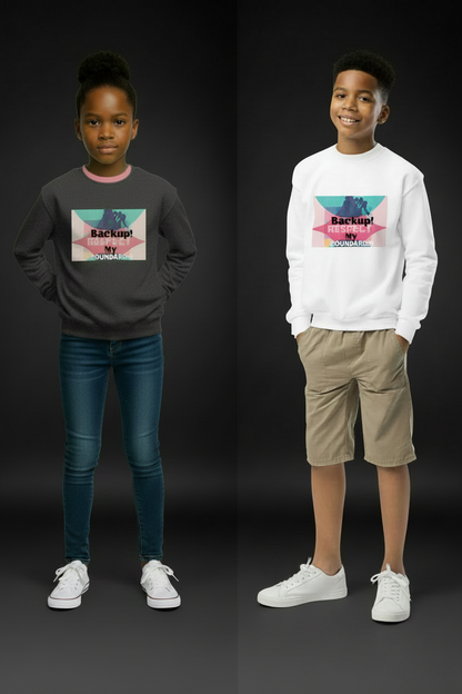 Respect My Boundaries  Fleece Youth Unisex Sweatshirt