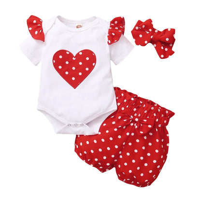 Baby Girls' 2-Piece Polka Dot Short Set