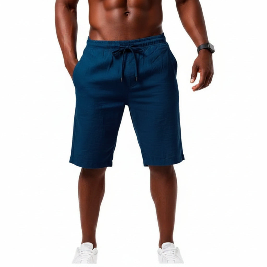 Men's Cotton Linen Casual Shorts