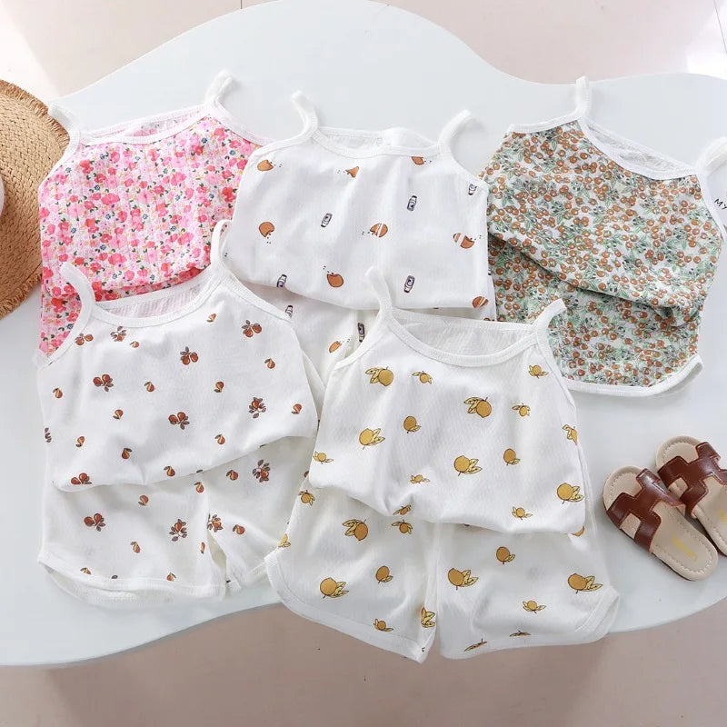 Girls 2-Piece Floral Short Set