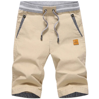 Men's Linen Cotton Casual Shorts