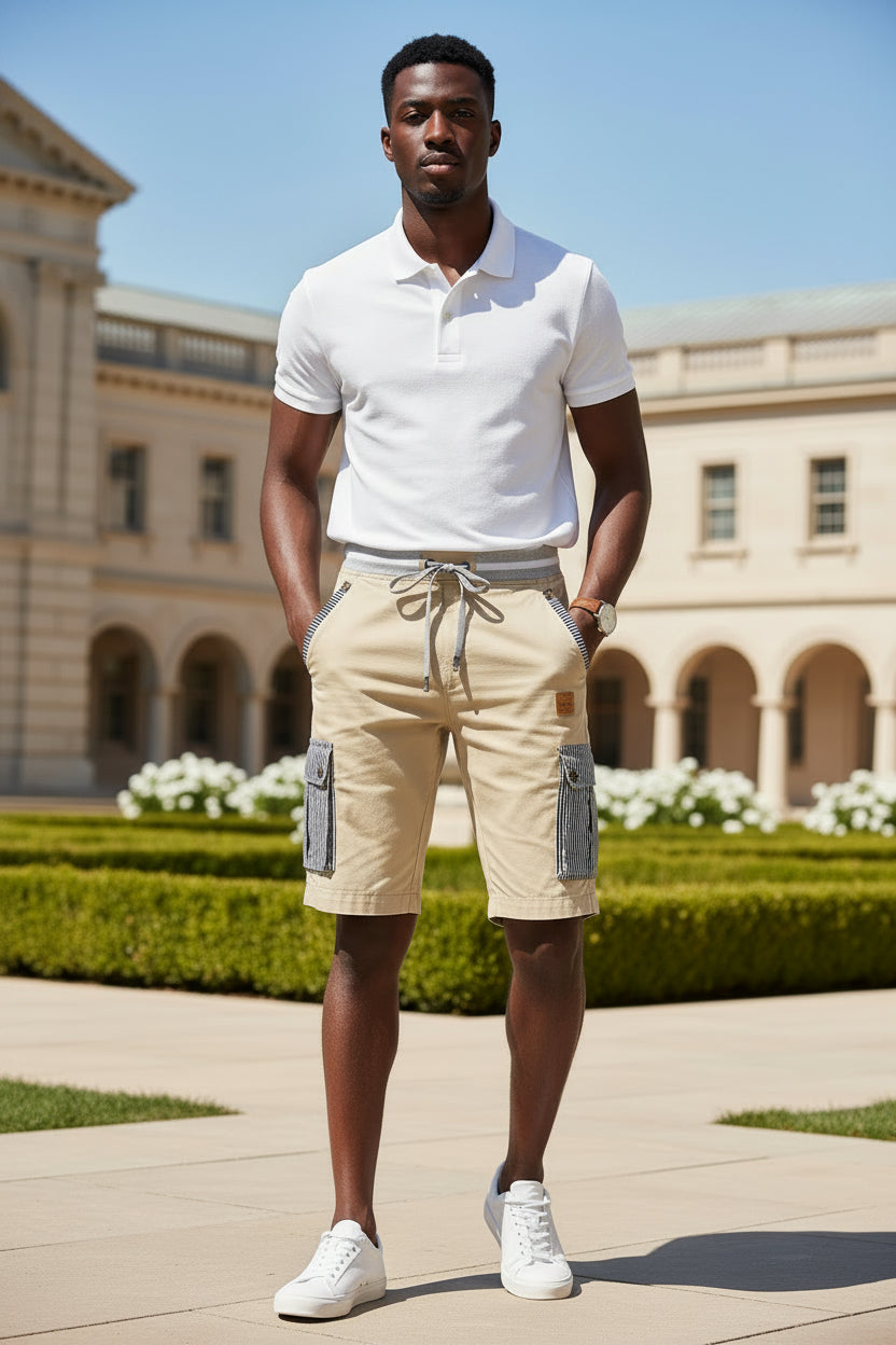 Men's Linen Cotton Casual Shorts