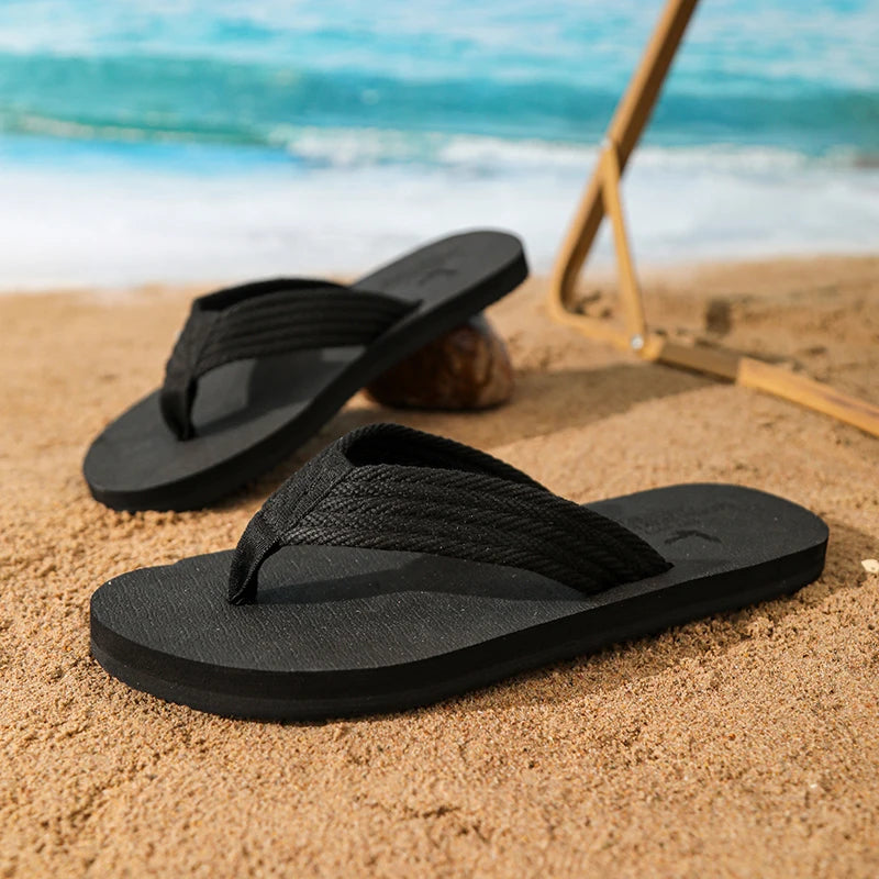 Men's Handmade Cotton Flip Flop Sandals