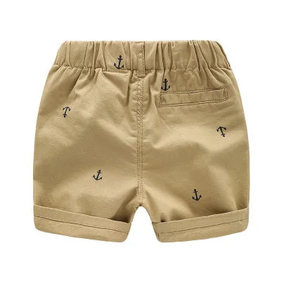 Geometric Print Cotton Shorts for Boys