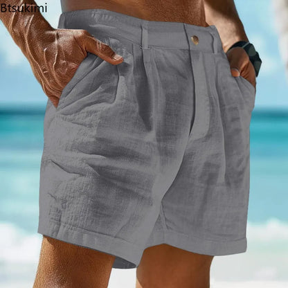 Men's Cotton Linen Shorts