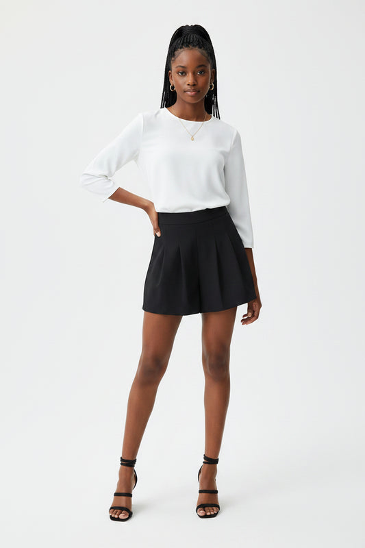 Youth Girls' High Waist Casual Shorts