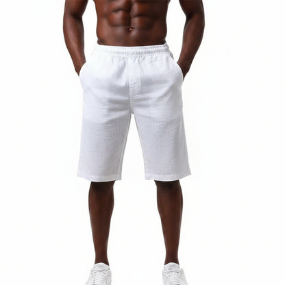 Men's Cotton Linen Casual Shorts