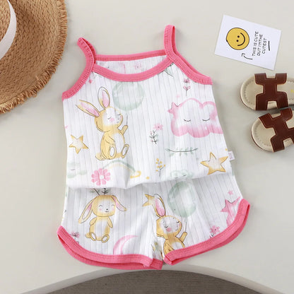 Girls 2-Piece Floral Short Set