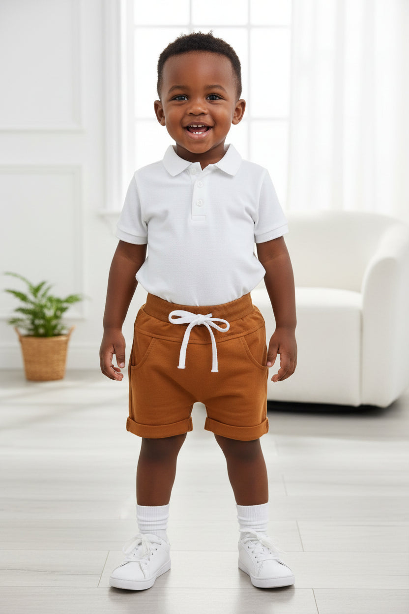 Casual Drawstring Shorts for Boys