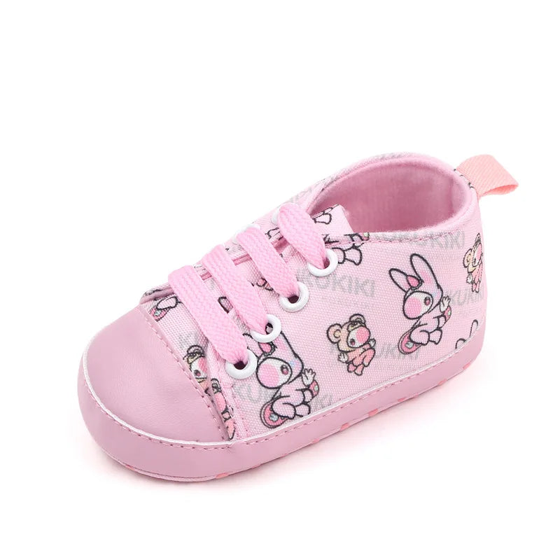 Baby Girls' Unicorn Print First Walker Sneakers
