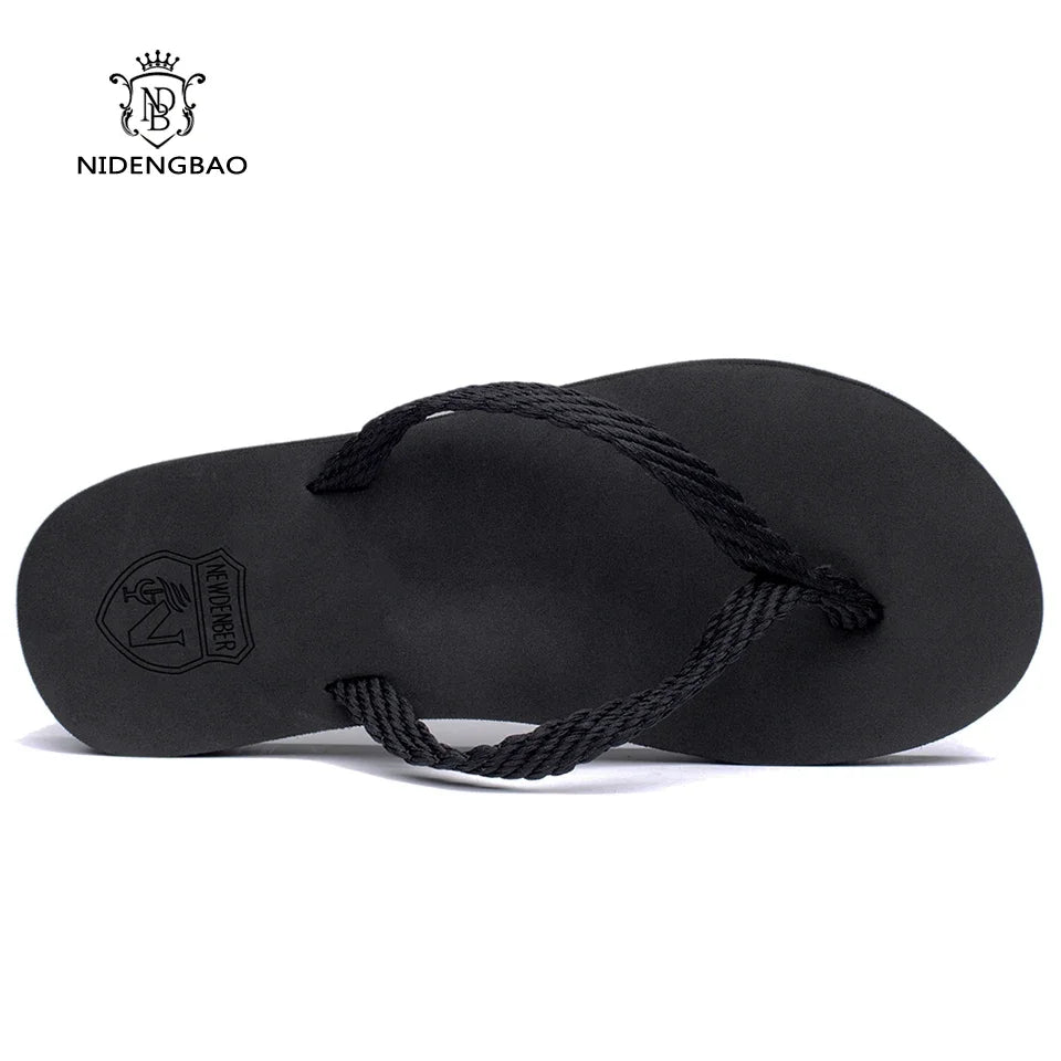 Men's Air Mesh Platform Flip Flop Sandals
