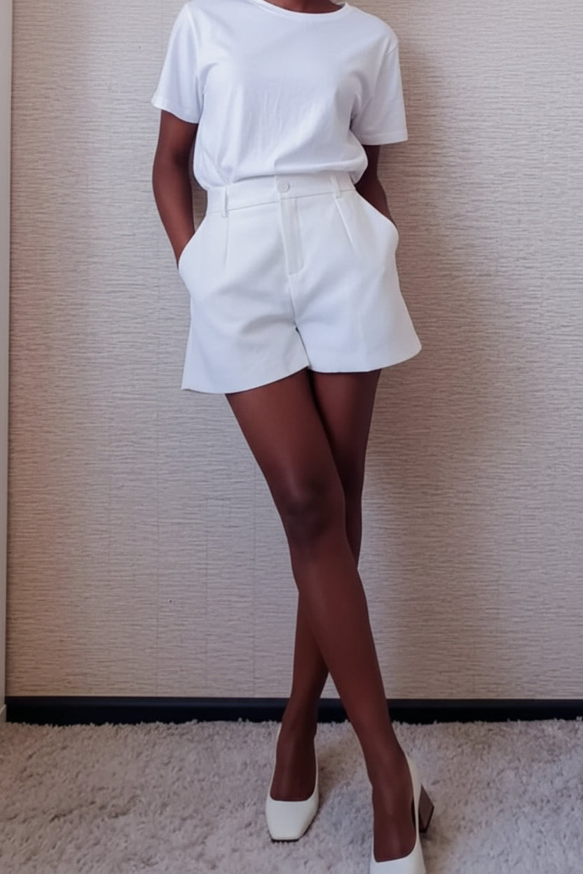 Youth Girls' Wide-Leg High-Waist Shorts