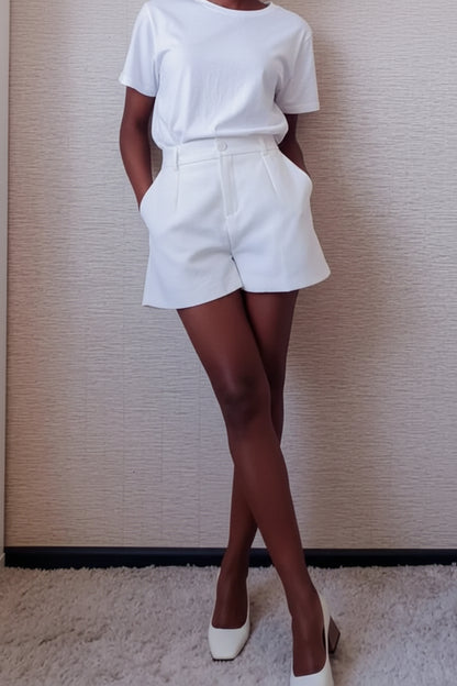 Youth Girls' Wide-Leg High-Waist Shorts