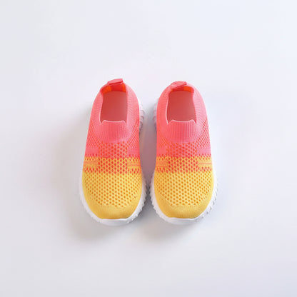 Girls' Knit Slip-On Breathable Sneakers