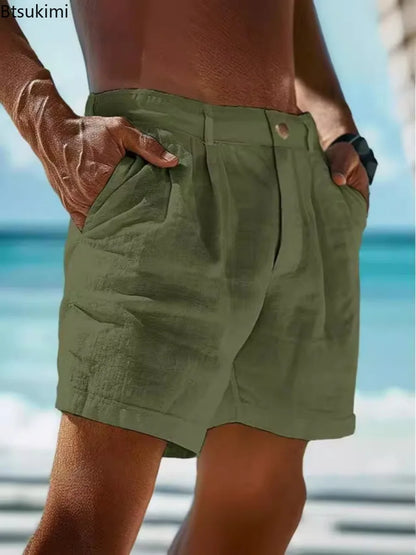 Men's Cotton Linen Shorts