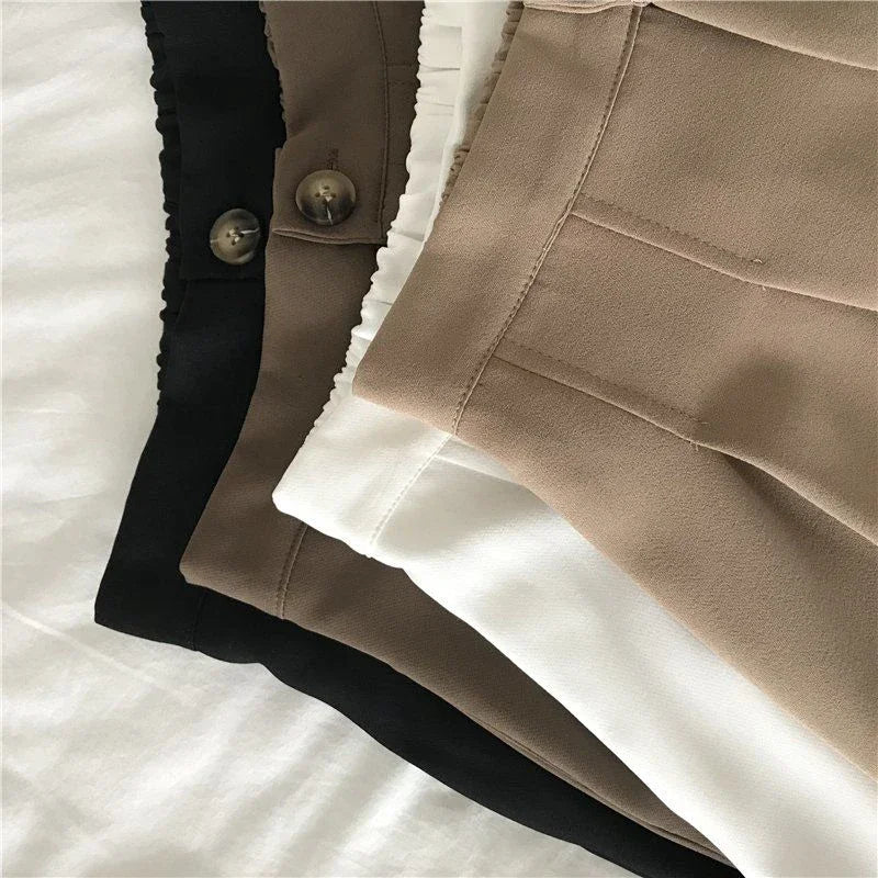 Youth Girls' High Waist Casual Shorts