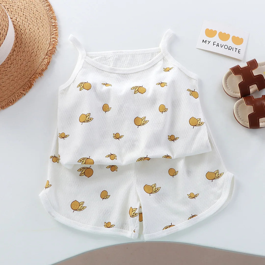 Girls 2-Piece Floral Short Set