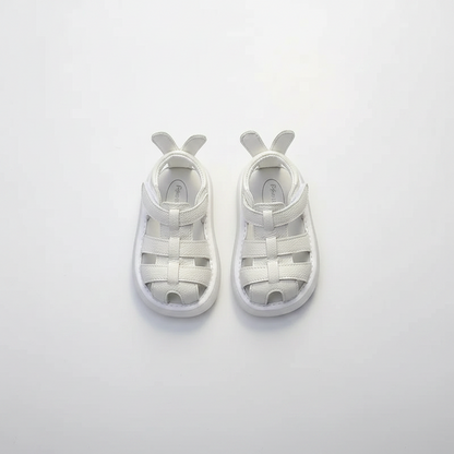 Girls Soft Leather Sport Sandals – Hook & Loop Closure