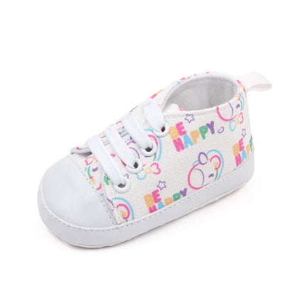 Baby Girls' Unicorn Print First Walker Sneakers