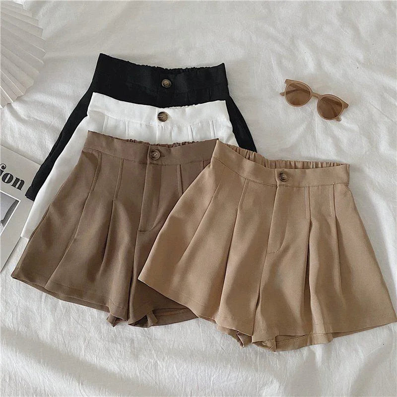 Youth Girls' High Waist Casual Shorts