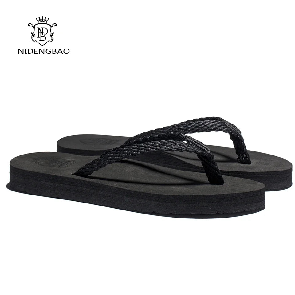 Men's Air Mesh Platform Flip Flop Sandals