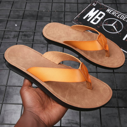 Men's PU Platform Roman Slide Sandals