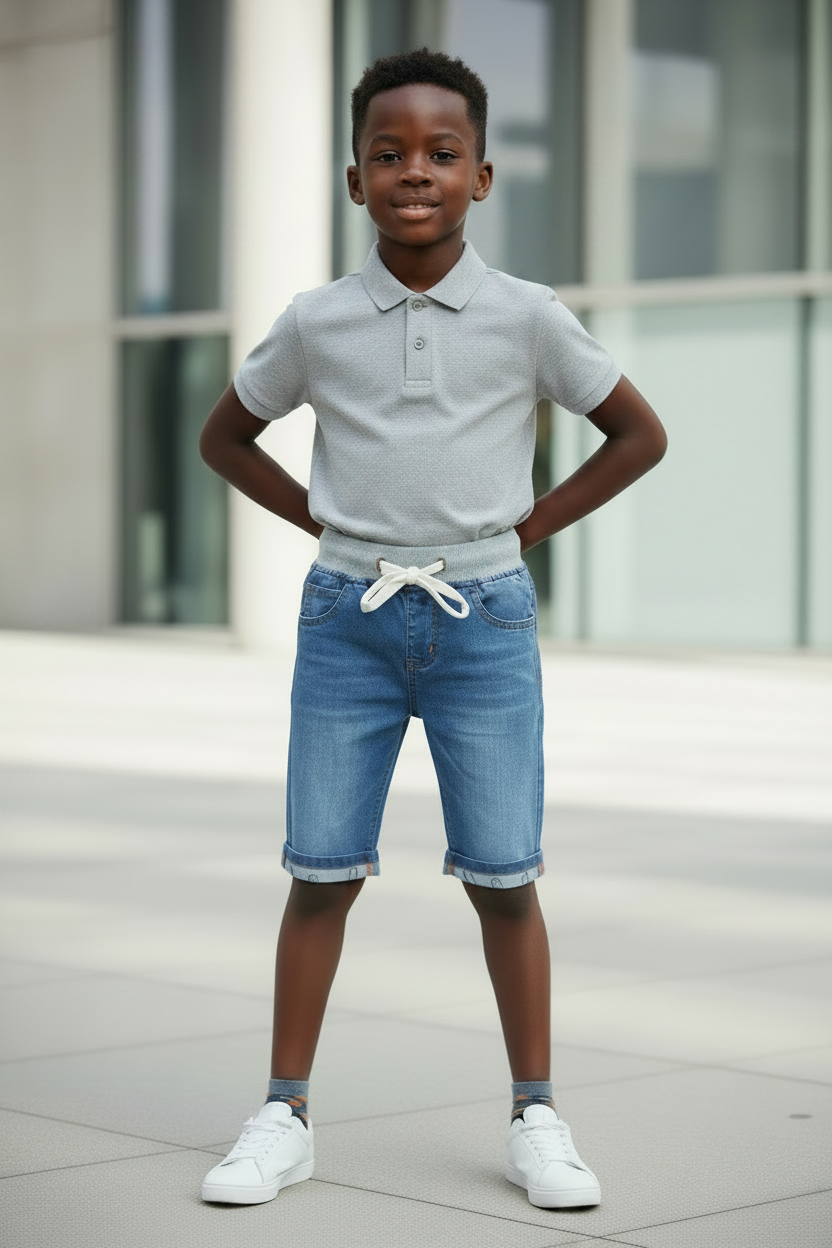 Boys Plaid Drawstring Shorts for Youth Boys