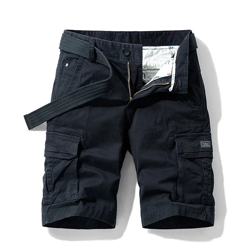 Men's Multi-Pocket Cotton Cargo Shorts | Quick-Dry Military Shorts in 13 Colors