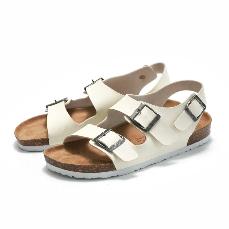 Men's Gladiator Leather Slip-On Sandals